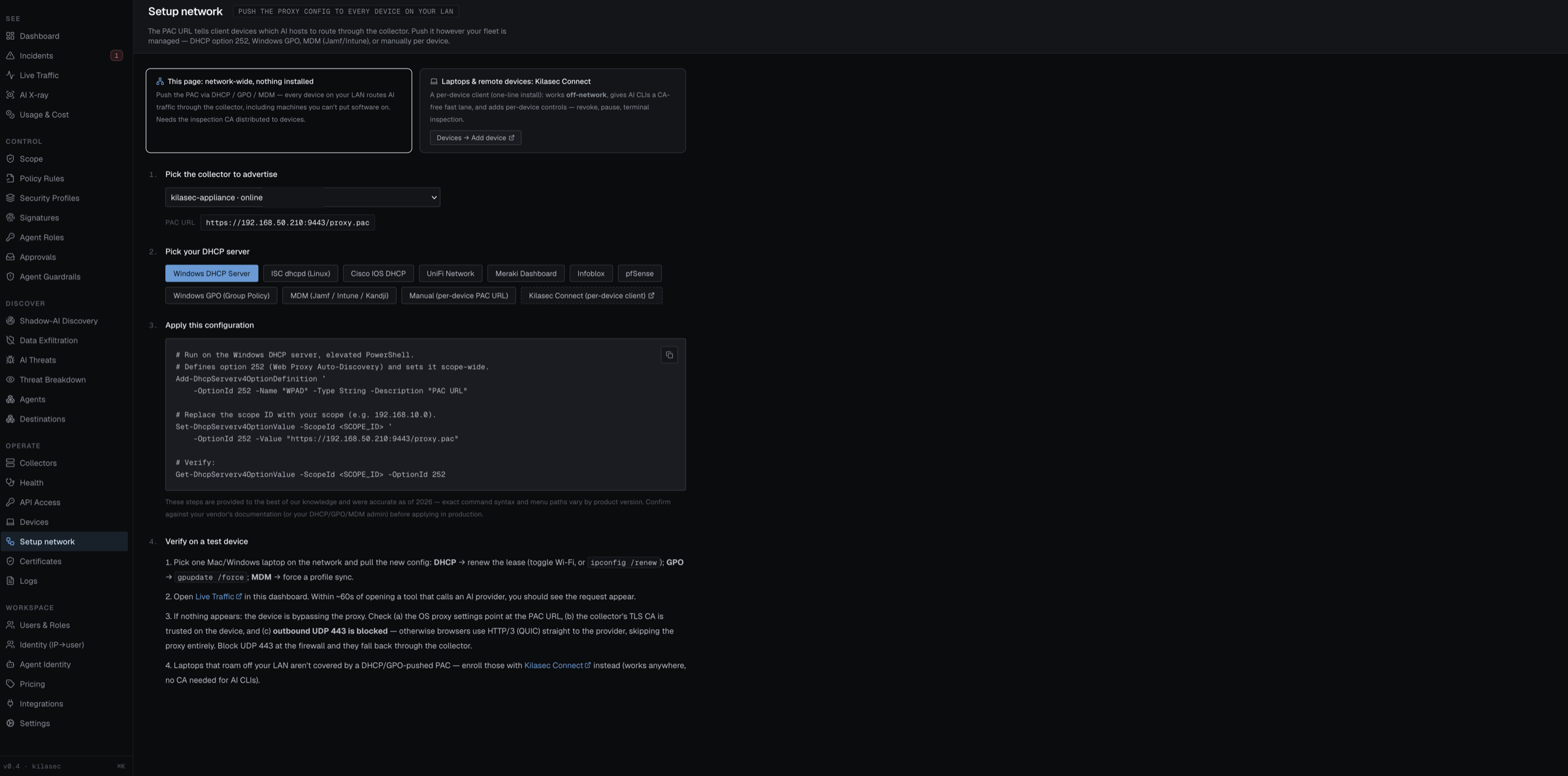 Setup Network